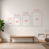 Size guide frames Peacock Butterfly Poster