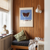 Mourning Cloak Butterfly Poster Blue