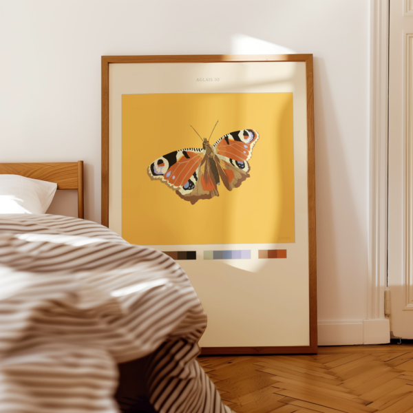 Bedroom Peacock Butterfly Poster Light Peacock Butterfly Poster