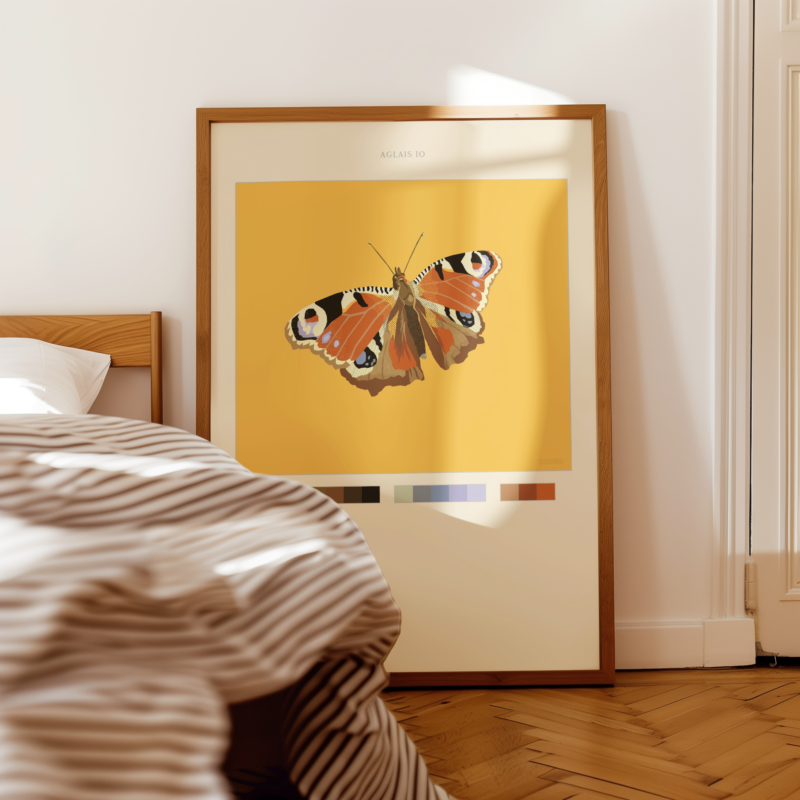 Peacock Butterfly Poster Digital Download