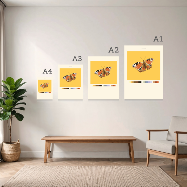 Peacock Butterfly Poster Digital Download