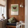 Mourning Cloak Butterfly Poster Green
