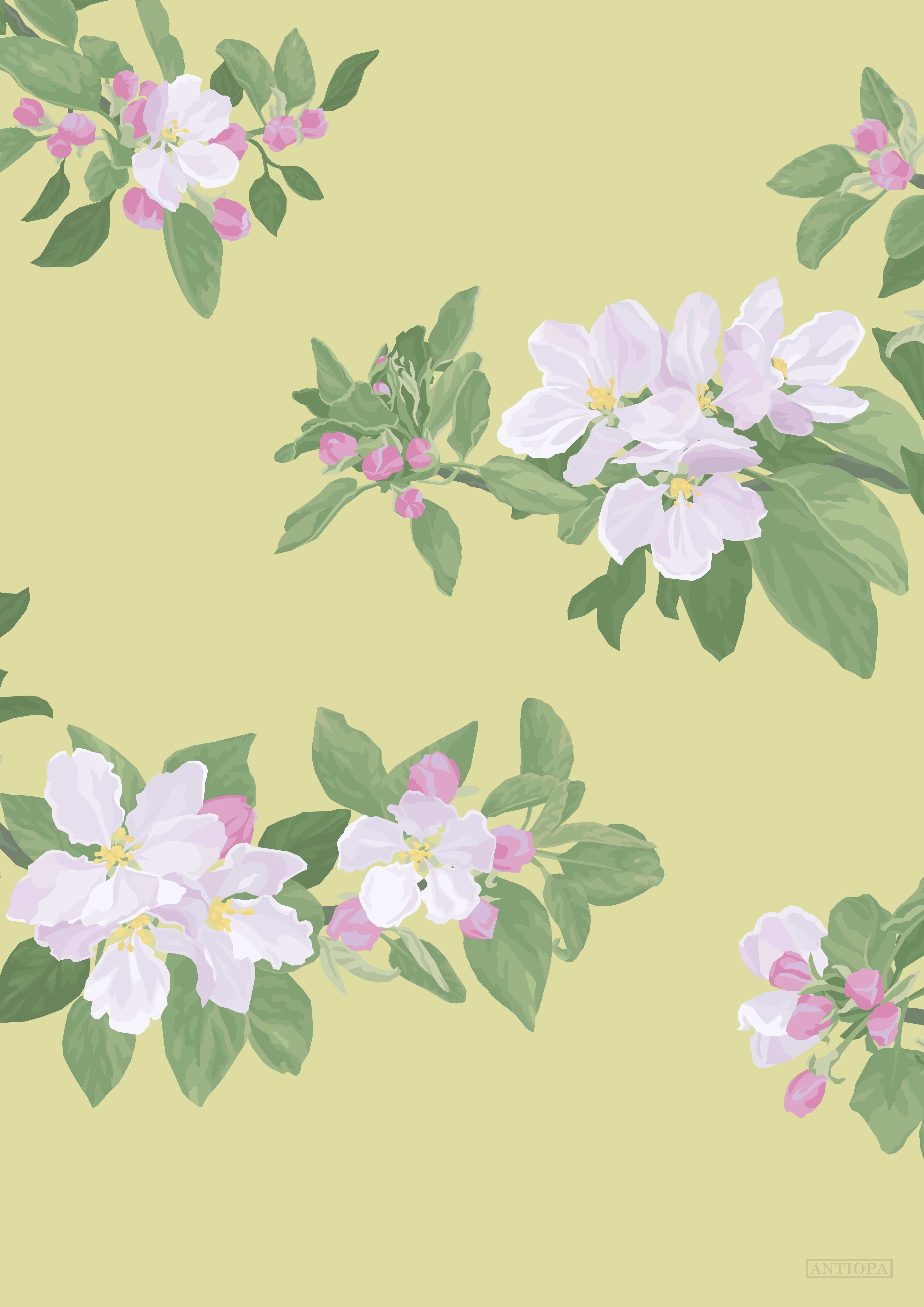 Cherry Blossom Yellow Poster Cherry Blossom Yellow Poster