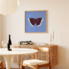 Mourning Cloak Blue Butterfly Poster Square
