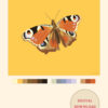 Peacock Butterfly Poster Digital Download