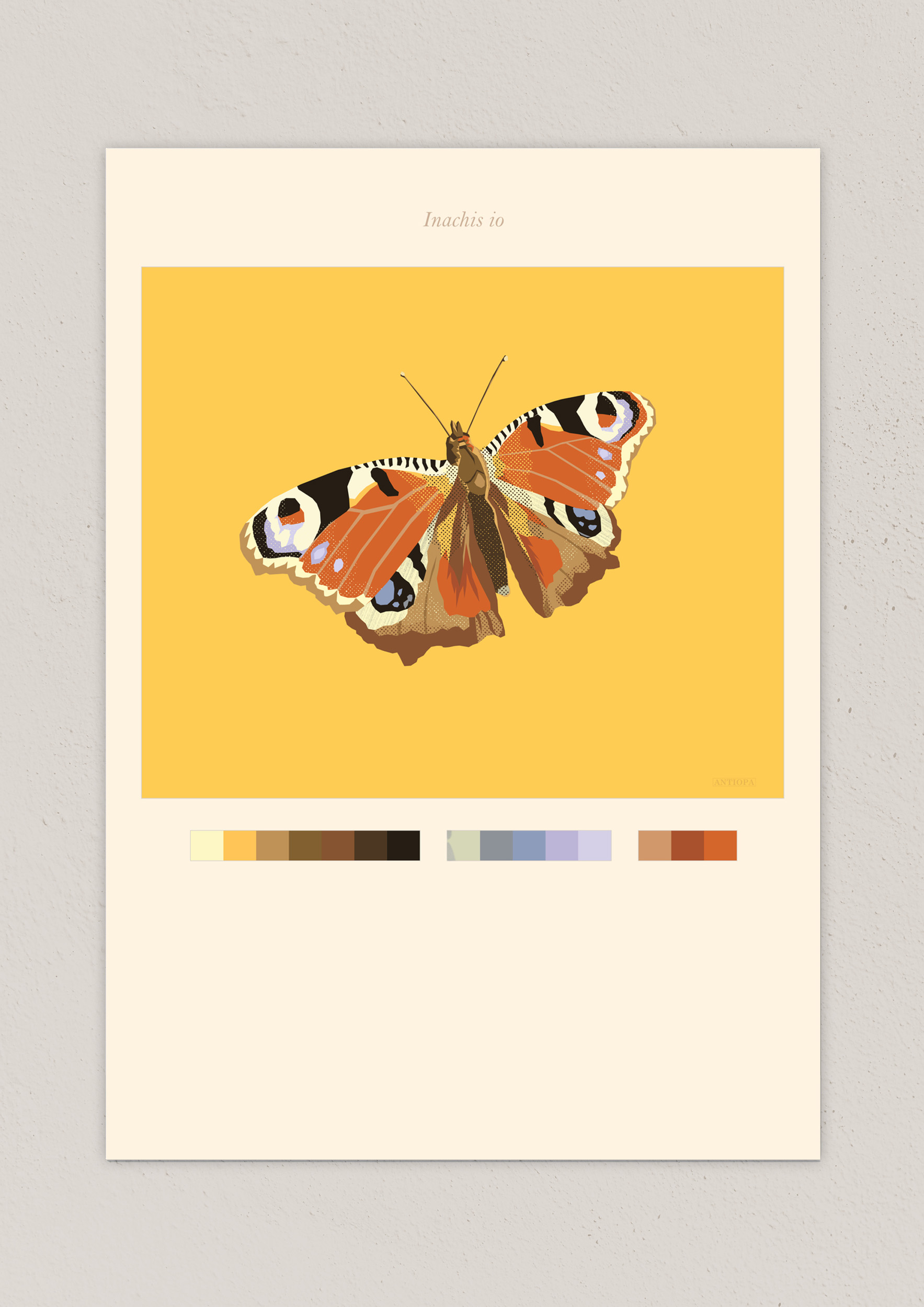 Peacock Butterfly Poster No Frame Thumbnail