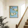 Cherry Blossom Light Blue Poster