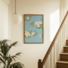 Cherry Blossom Light Blue Poster
