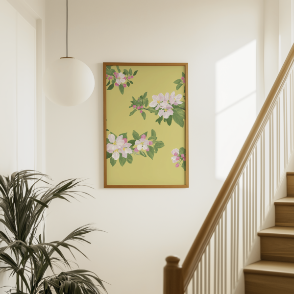 Cherry Blossom Yellow Poster