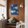 Cherry Blossom Blue Poster