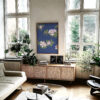 Cherry Blossom Blue Poster
