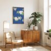 Cherry Blossom Blue Poster