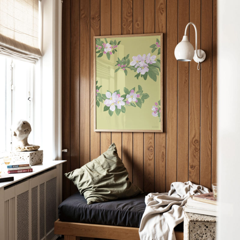 Cherry Blossom Yellow Poster